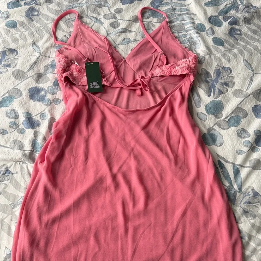 Wild Fable Pink Lace Chemise - Picture 2 of 3